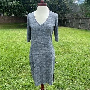 Tart Collections Women’s sz small gray dress v neck ribbed